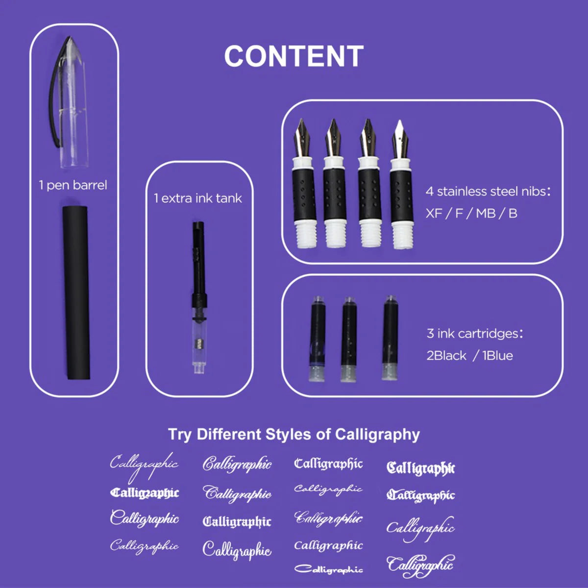 keep Smiling Calligraphy Pen Set