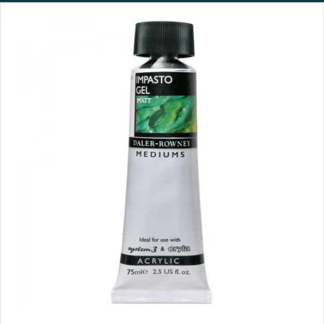 Impasto Gel Medium Gloss & Matt for Acrylics in 75ml Tube