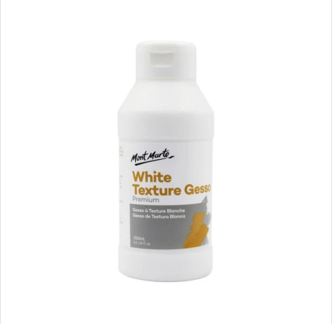 Mont Marte White Texture Gesso Premium 250ml