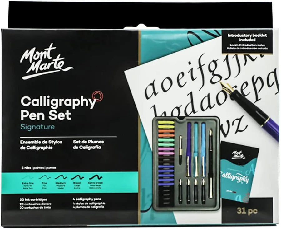 Mont Marte Signature Calligraphy Pen Set of 31PC