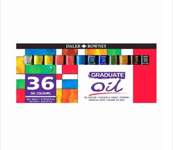 Daler Rowney Graduate Oil Selection Set 22ml Set of 36