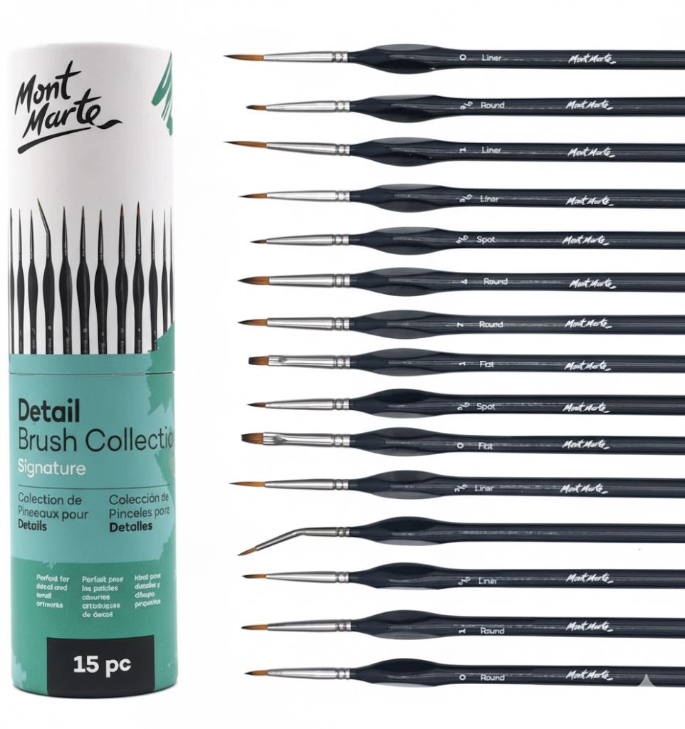Mont Marte Signature Detail Brush Set Of 15