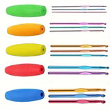 Comfort Grip Crochet Hook Set, Ergonomic Handle for 2mm-10mm Hooks.