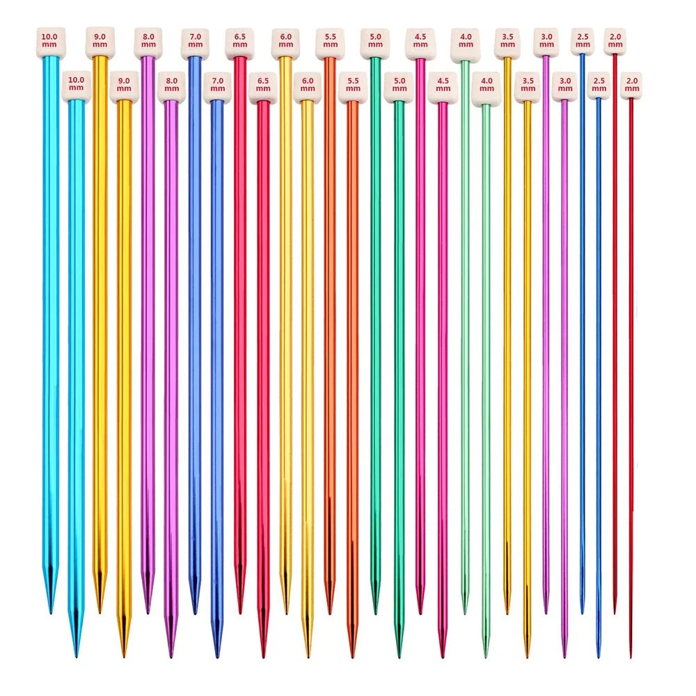 Aluminum Knitting Needles Set - 14 Size