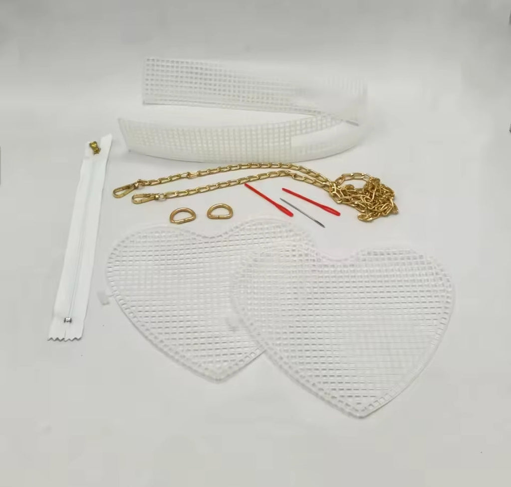 Plastic Bag Mesh Canvas Sheet with Complete Bag Accessories