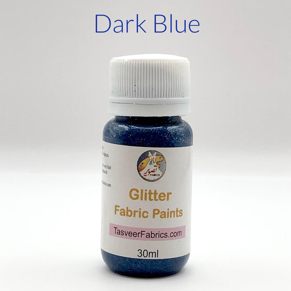 Glitter Fabric Paints tasveer fabrics - 30 ml bottle gives glitter effect in fabric painting