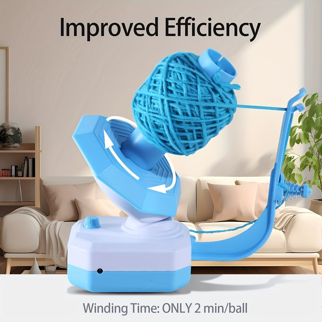 USB-Powered Electric Yarn Winder - Automatic Winding, Time-Saving Knitting Accessory