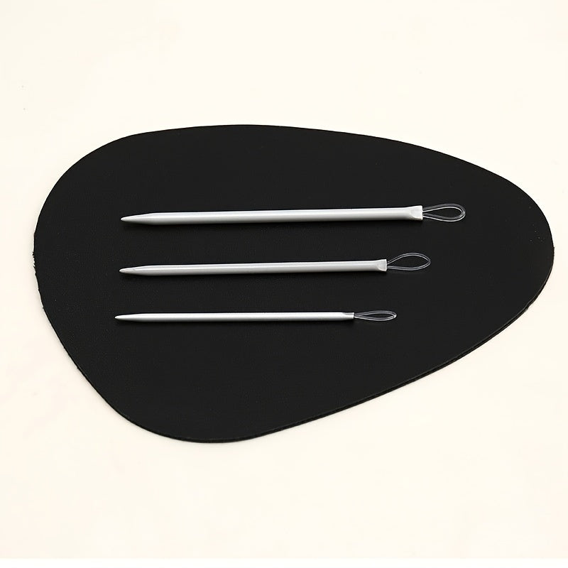 Set of 3 Crochet Hooks - Nylon Yarn Aluminum Needles, Knitting & Crochet Tools for DIY Sweater Crafting