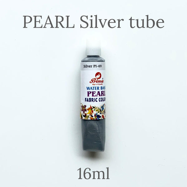 Pearl fabric colours gives shine effect in fabric painting 16ml each tube. Available in different colours