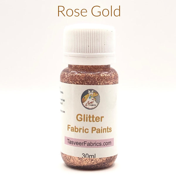 Glitter Fabric Paints tasveer fabrics - 30 ml bottle gives glitter effect in fabric painting