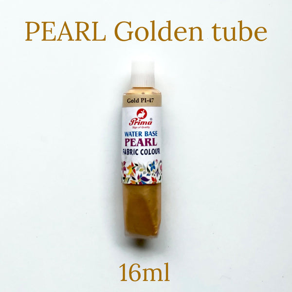 Pearl fabric colours gives shine effect in fabric painting 16ml each tube. Available in different colours