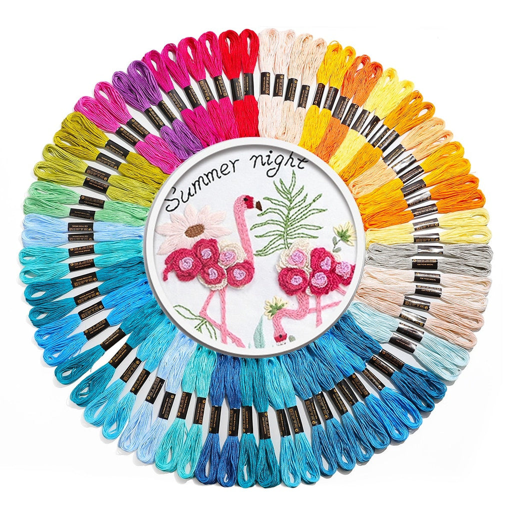 Mermaid Cross Stitch Thread Cotton 106 PCS