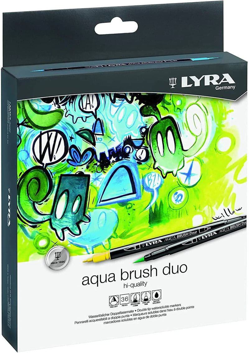 Lyra Aqua Brush Pen Dual Tip Markers Set
