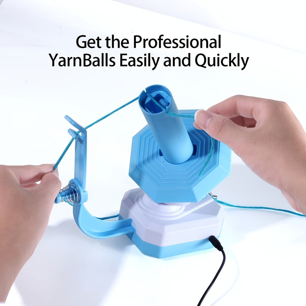USB-Powered Electric Yarn Winder - Automatic Winding, Time-Saving Knitting Accessory