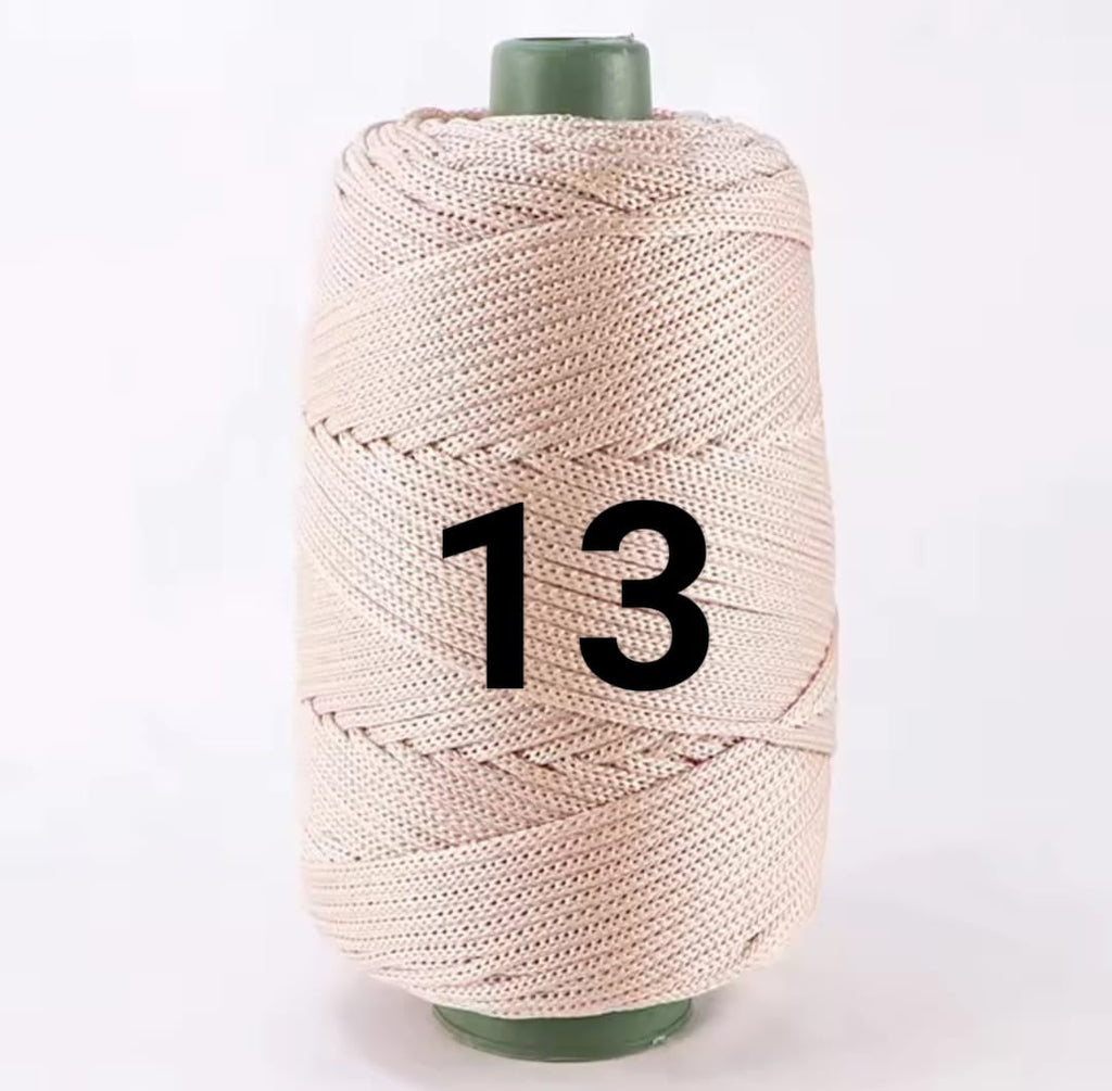 Nylon Cord Polyester Thread Round Rope Line Woven Hollow Knitted Crochet Yarns