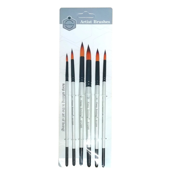 Keep Smiling Artist Brush Set 6Pcs (6129).