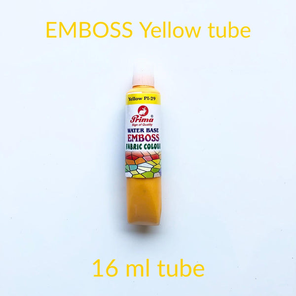 Emboss fabric colours. 3D emboss fabric paint for clothes.16 ml each tube