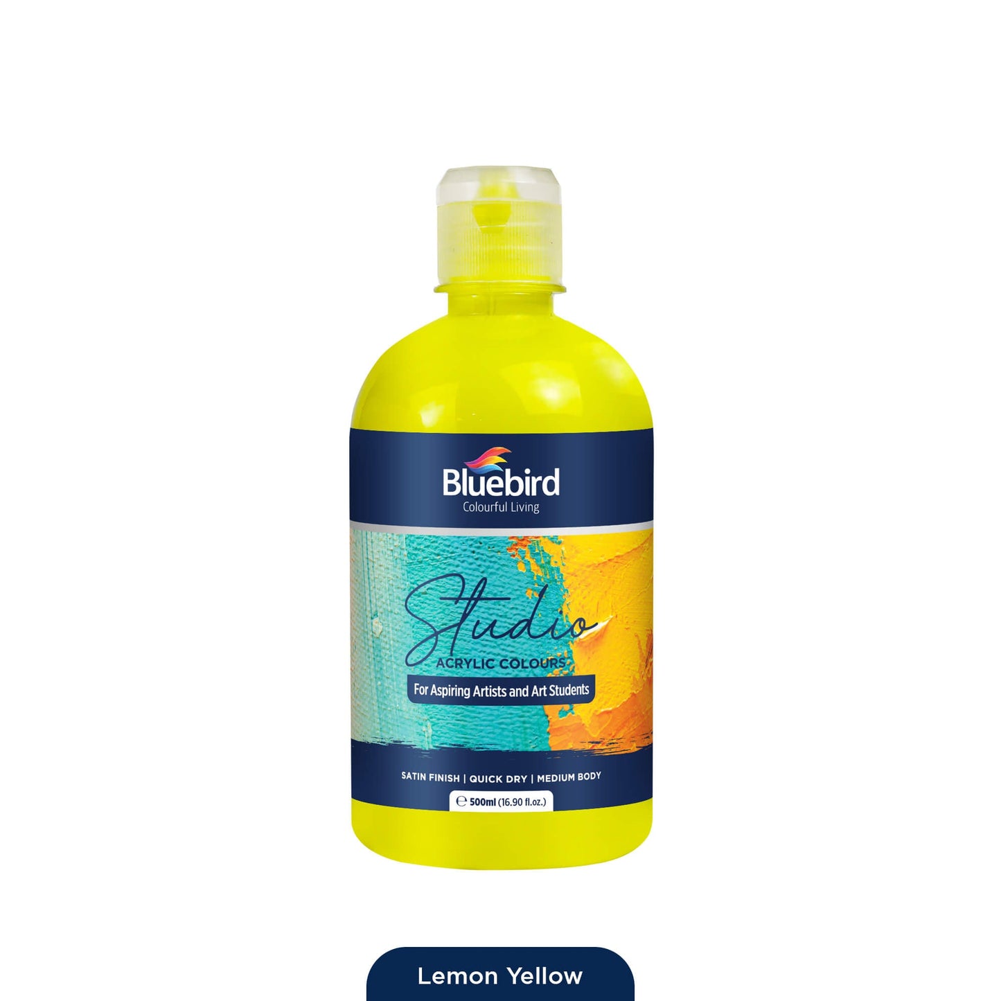 Studio Acrylic Colours - 500 ml - Primary Shades