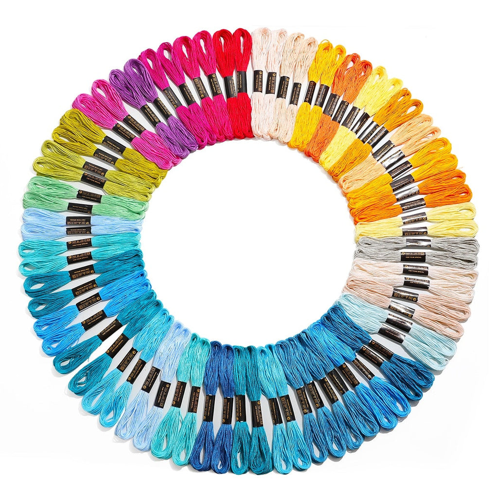 Mermaid Cross Stitch Thread Cotton 106 PCS