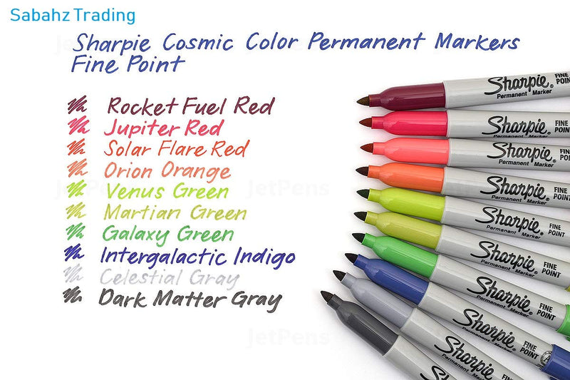 Sharpie Cosmic Color Fine Point Permanent Markers Pack of 12