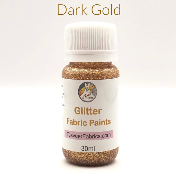 Glitter Fabric Paints tasveer fabrics - 30 ml bottle gives glitter effect in fabric painting