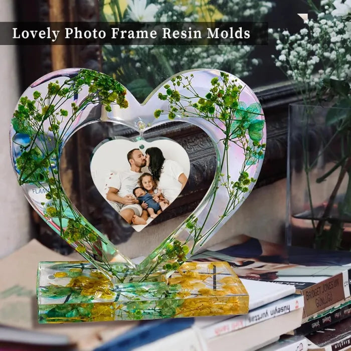 Heart Shape Photo Frame Silicone Mold