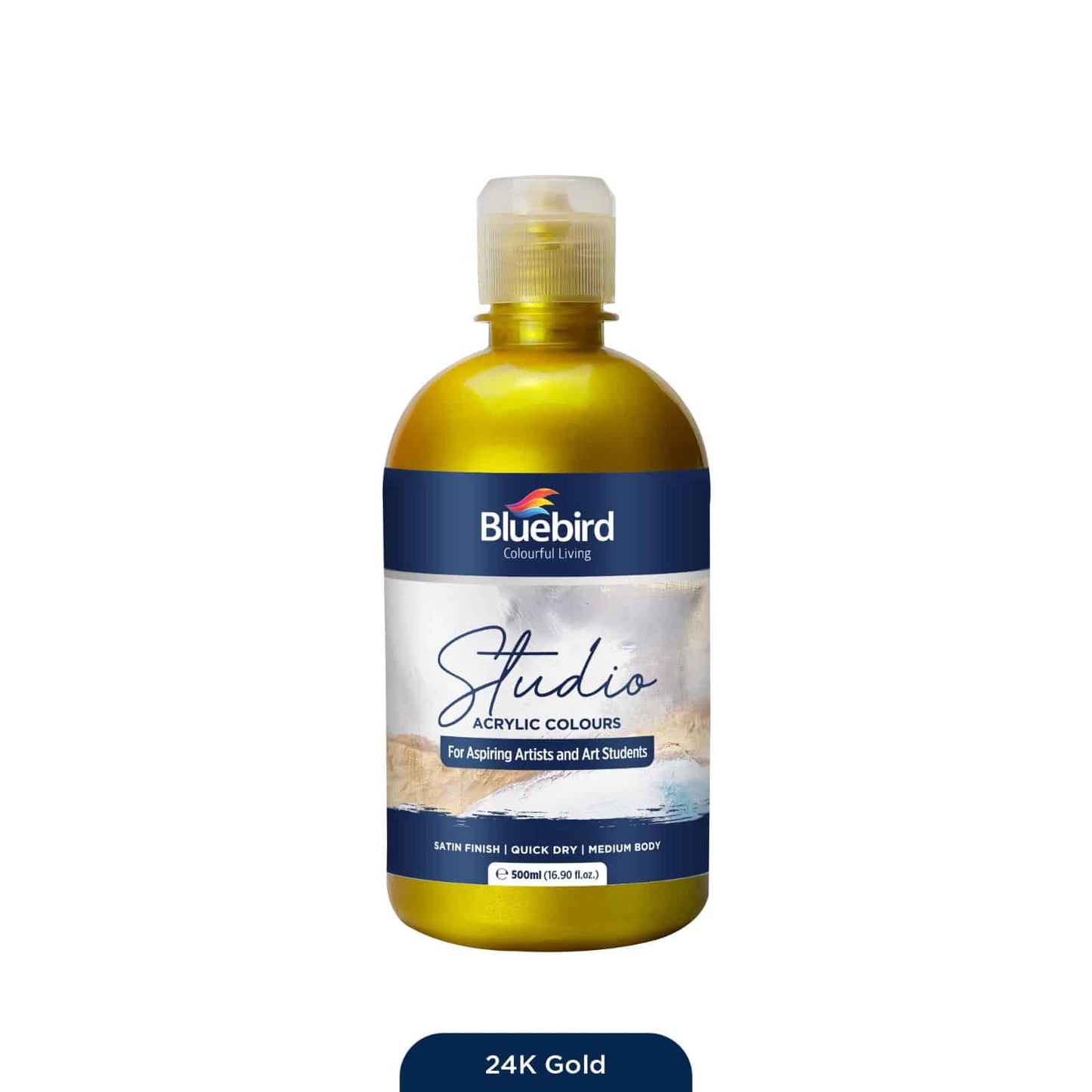 Studio Acrylic Colours - 500 ml - Pearlescent Shades