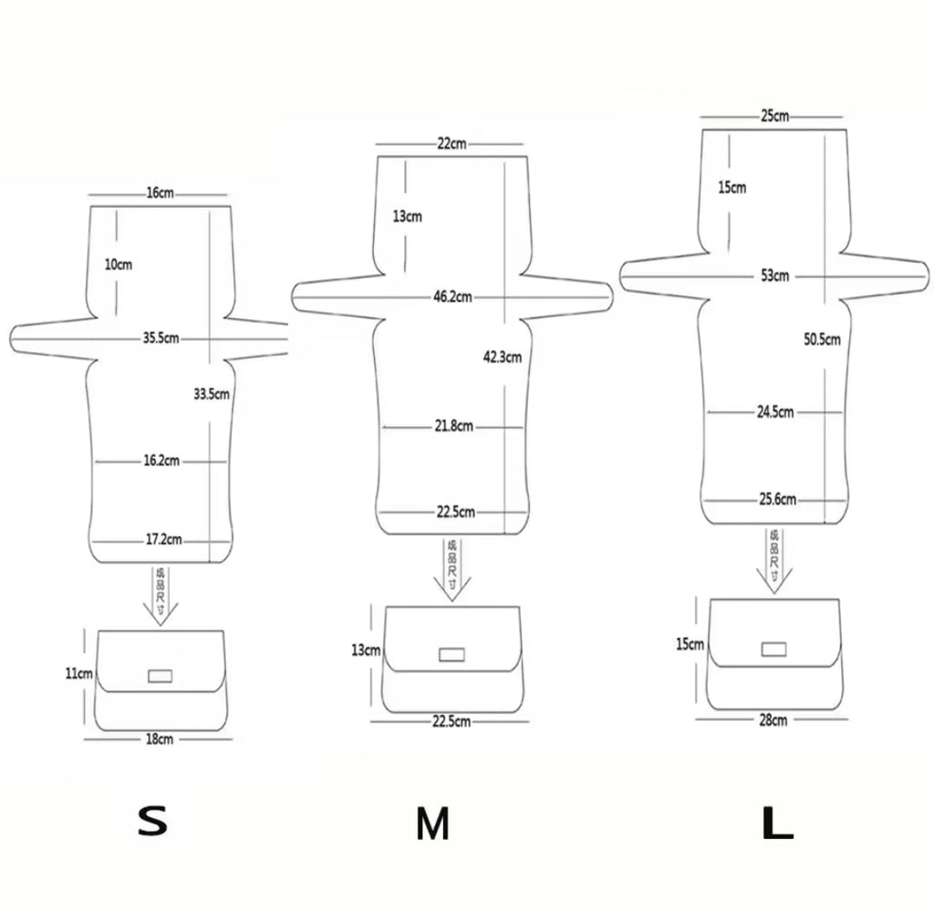 Bag Clutch Mesh Canvas S/M/L