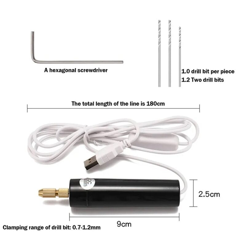 Mini hand drill for resin art