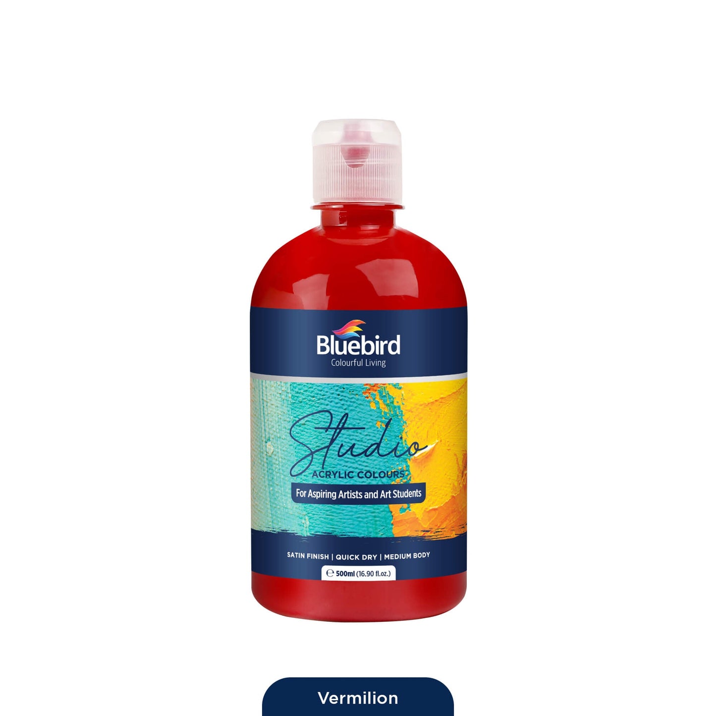 Studio Acrylic Colours - 500 ml - Primary Shades