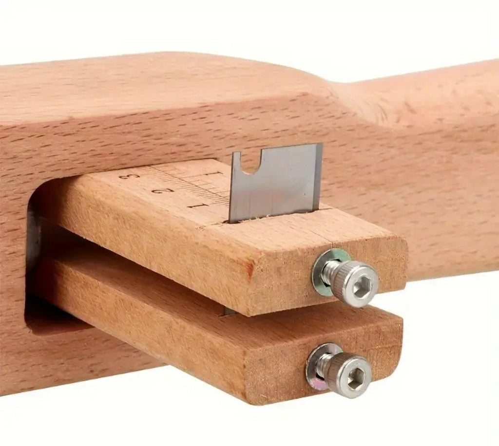 Premium Faux Leather Belt Cutter - Wood & Metal DIY Craft Tool for Precision Rope Dividing