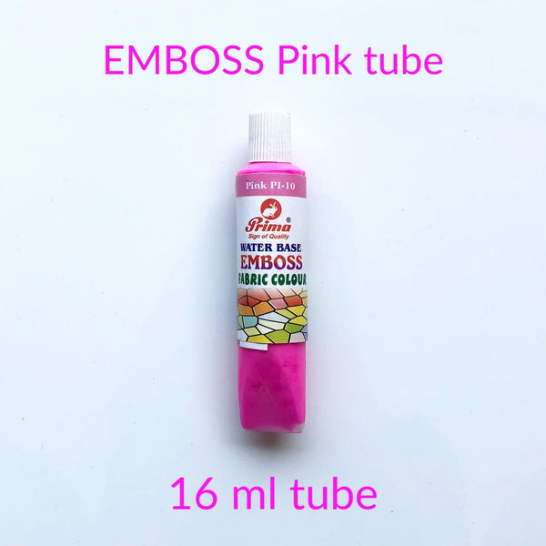 Emboss fabric colours. 3D emboss fabric paint for clothes.16 ml each tube