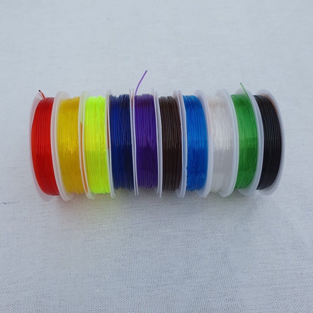 Crystal Tec Bracelet Elastic Cord - Pack of 10 (Multicolor)