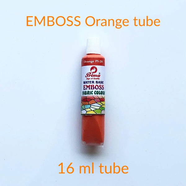 Emboss fabric colours. 3D emboss fabric paint for clothes.16 ml each tube