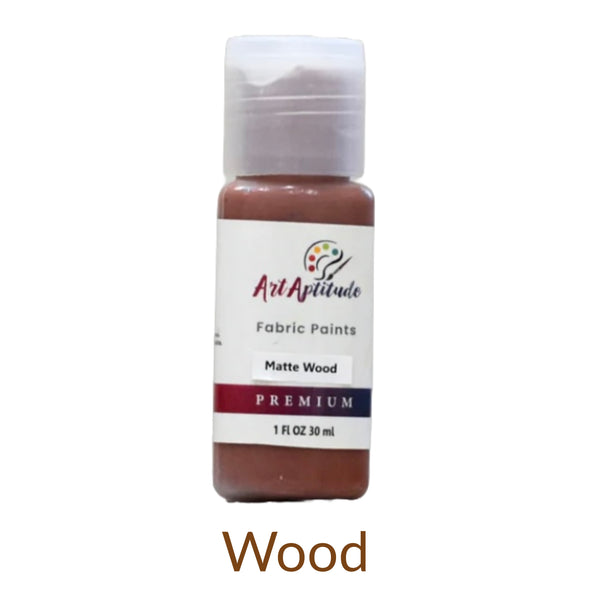 Art Aptitude matte fabric paints 30ml bottle available in different fabric colours