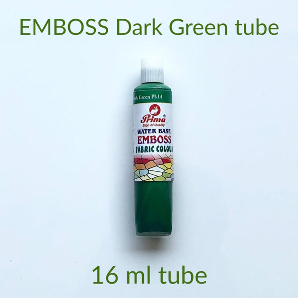 Emboss fabric colours. 3D emboss fabric paint for clothes.16 ml each tube