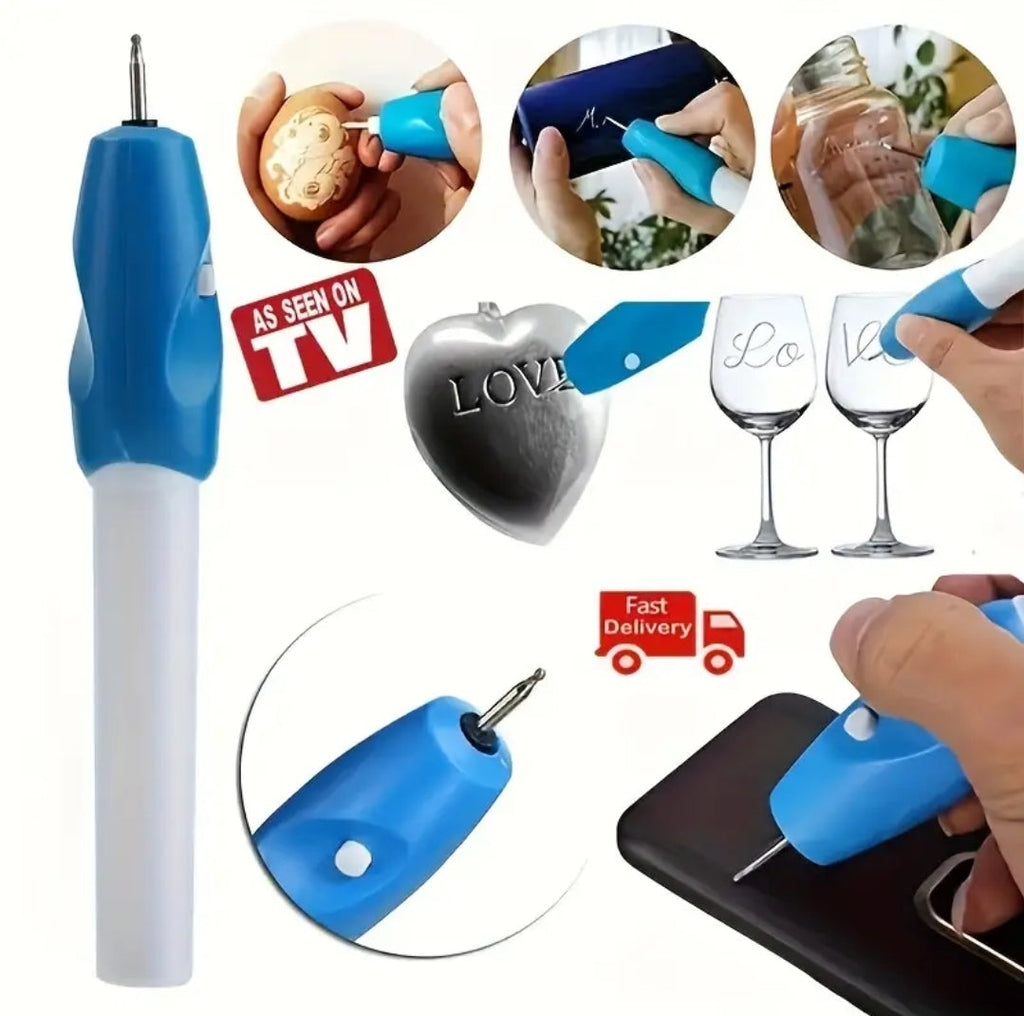 Cordless Mini Electric Carving Pen, Precision Etching Tool for Name Writing