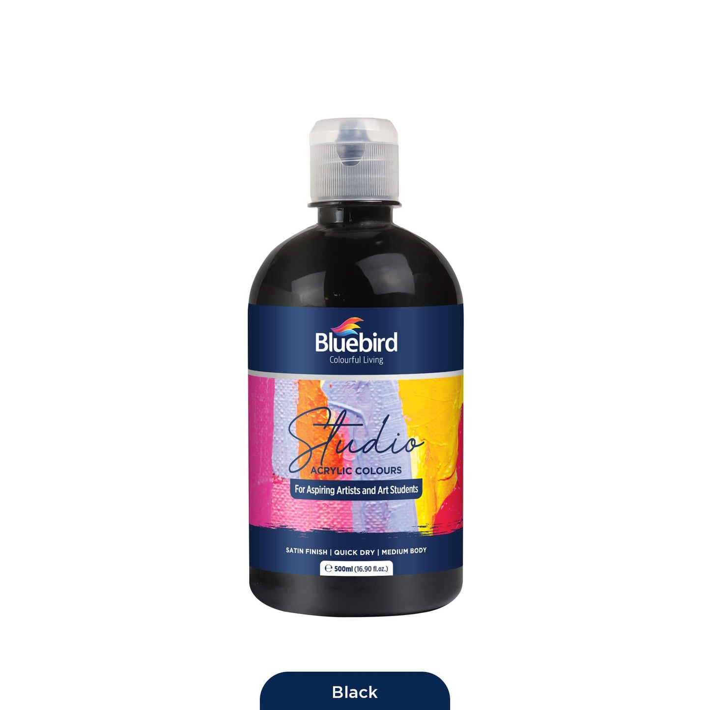 Studio Acrylic Colours - 500 ml - Primary Shades