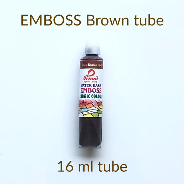 Emboss fabric colours. 3D emboss fabric paint for clothes.16 ml each tube