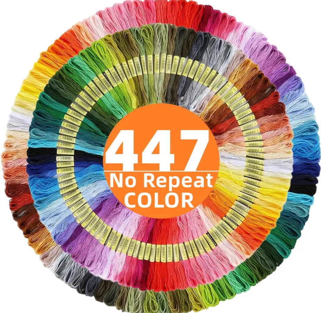 Mix Colors Embroidery Thread 447 Skeins