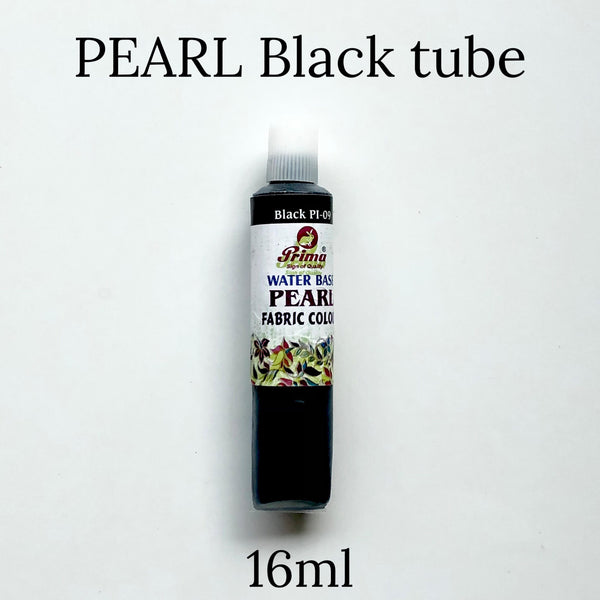 Pearl fabric colours gives shine effect in fabric painting 16ml each tube. Available in different colours