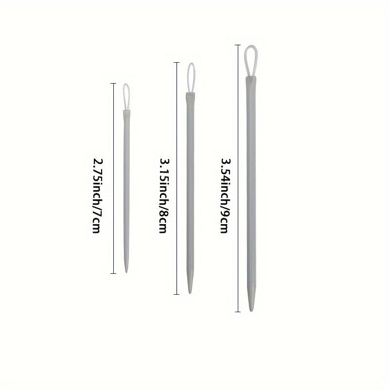 Set of 3 Crochet Hooks - Nylon Yarn Aluminum Needles, Knitting & Crochet Tools for DIY Sweater Crafting