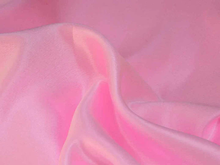 Baby Pink Plain Moss Satin Fabric
