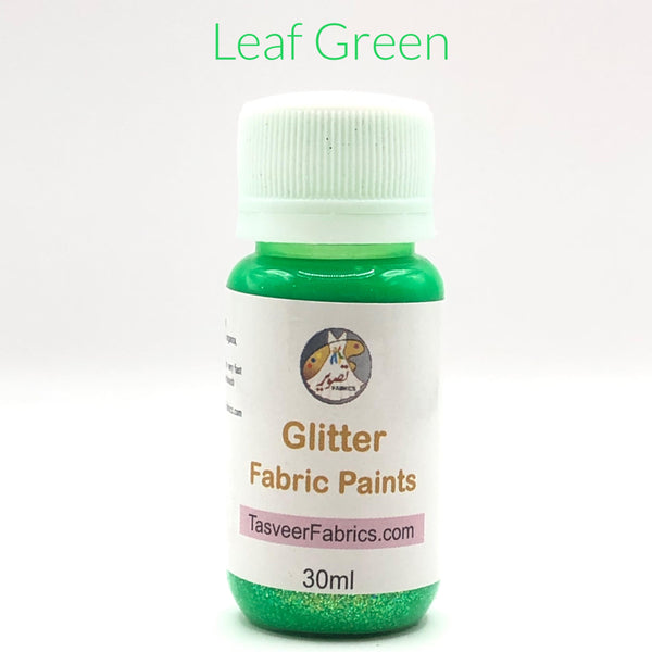 Glitter Fabric Paints tasveer fabrics - 30 ml bottle gives glitter effect in fabric painting