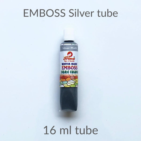 Emboss fabric colours. 3D emboss fabric paint for clothes.16 ml each tube