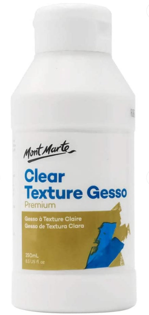 Mont Marte Premium Clear Texture Gesso 250ml