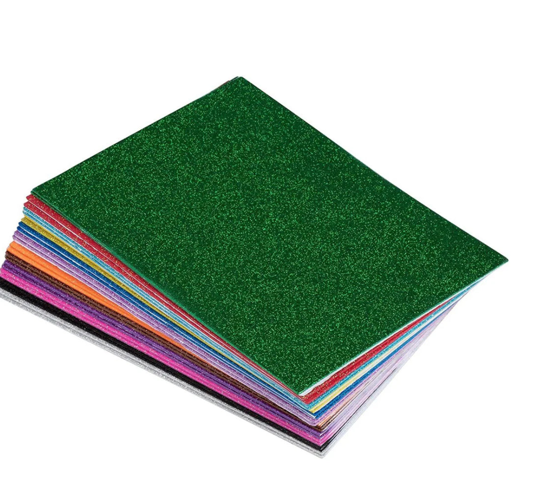 Multicolor Foaming Glitter Sheets A4/A3Size [Pack of 10]