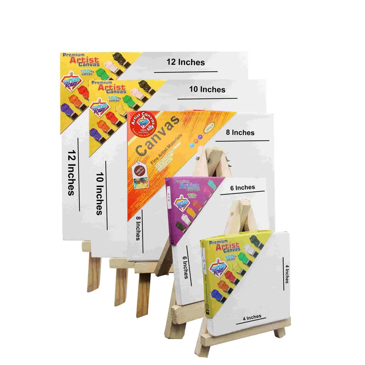 Canvas Board with Wooden Stand