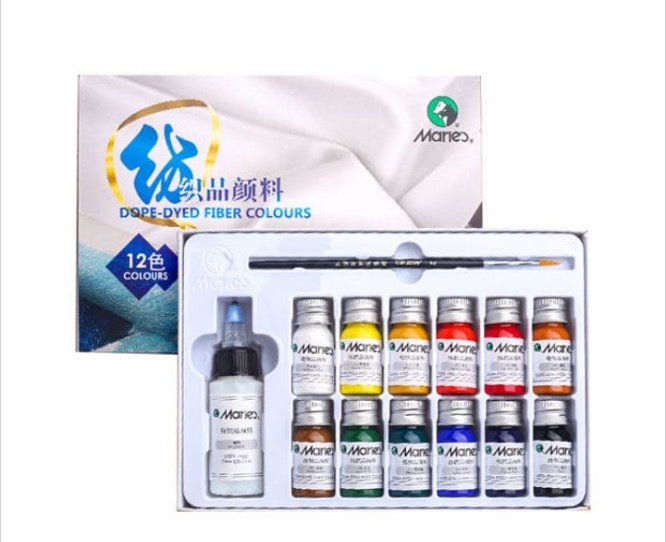 Maries Dope-Dyed Fiber Permanent Fabric Paint [Set Of 12]