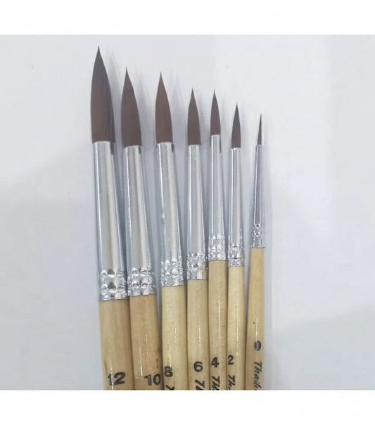 Thailaemthong Synthetic Hair Round Brushes